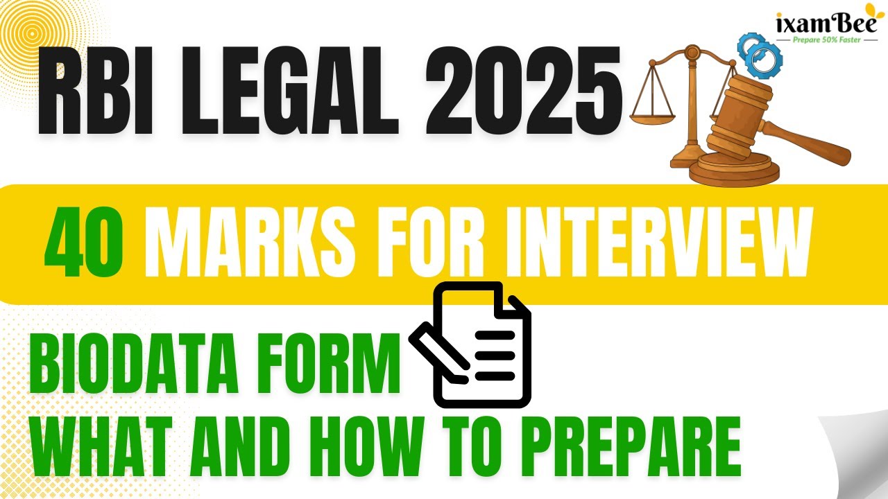 RBI Legal 2025 &ndash; Interview preparation