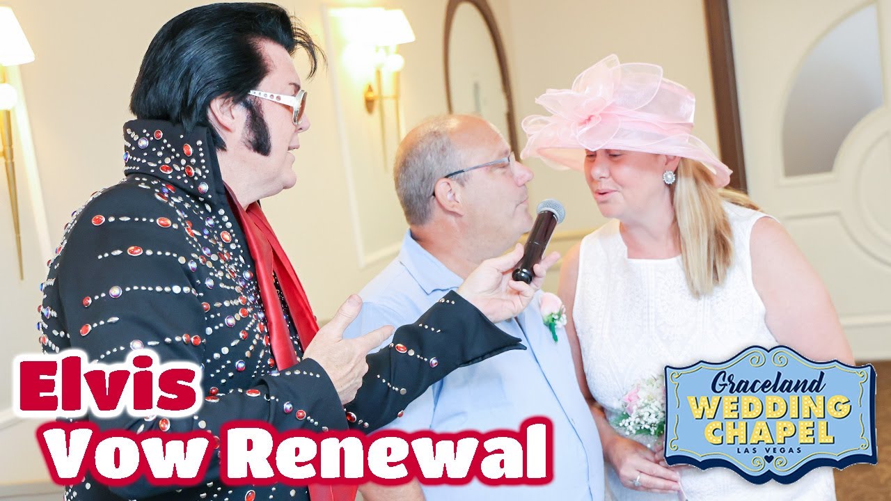 Michael & Claudia's Elvis Vow Renewal in Las Vegas | Graceland Chapel