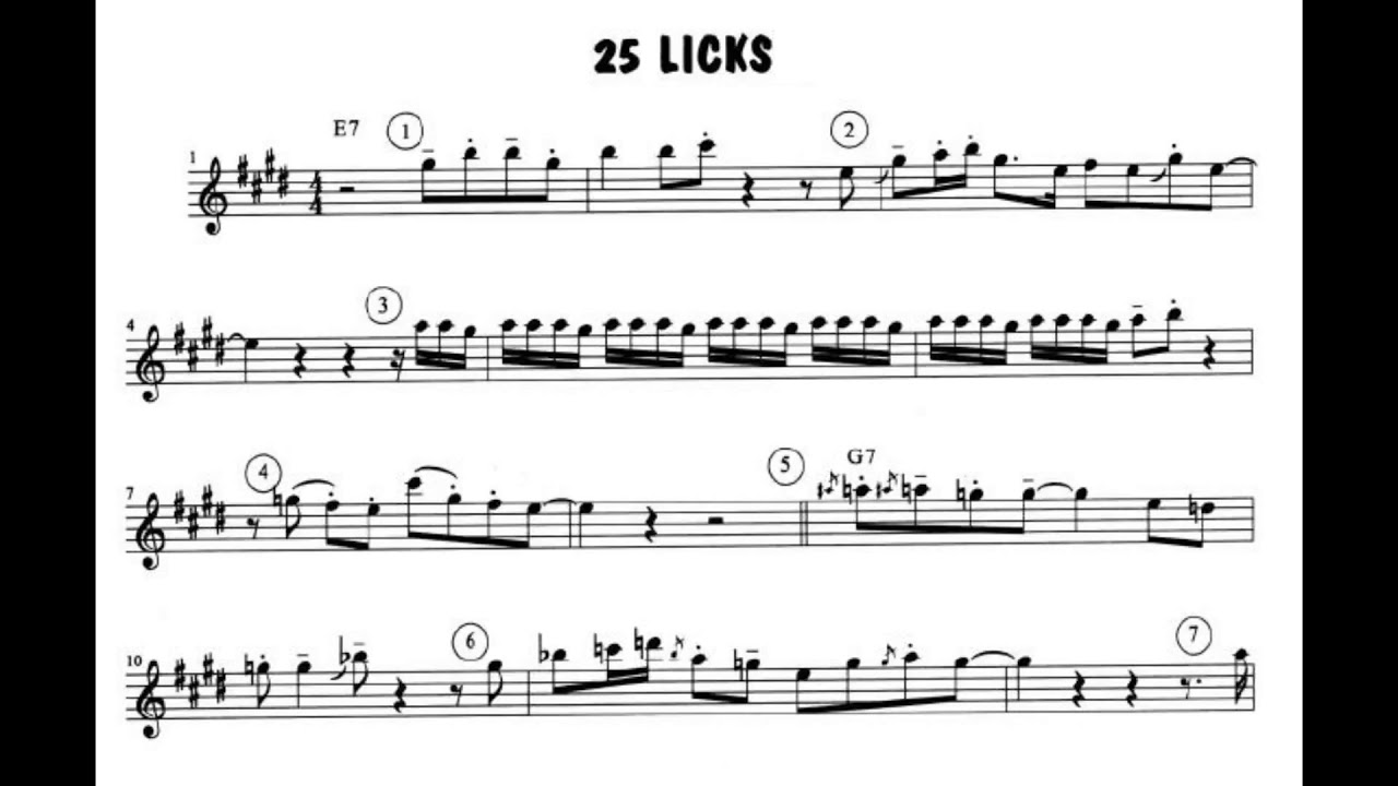 25 LICKS - ERIC MARIENTHAL - SAX ALTO