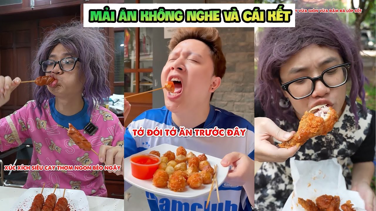 Mải Ăn Cá Viên Chiên, Gà Rán, Mì Ý...Mà Không Nghe !!!