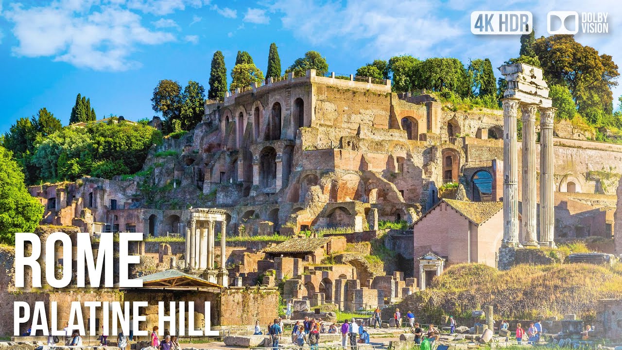 Palatine Hill, Archeological Wonder of Rome - Guided and Narrated - 🇮🇹 Italy [4K HDR] Walking Tour