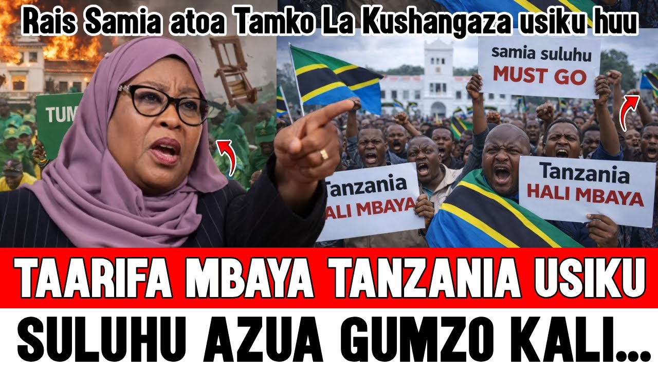 🔴Rais Samia Atoa Taarifa Mbaya Usiku huu Tanzania, Azua Gumzo na Tamko hili la Kushangaza