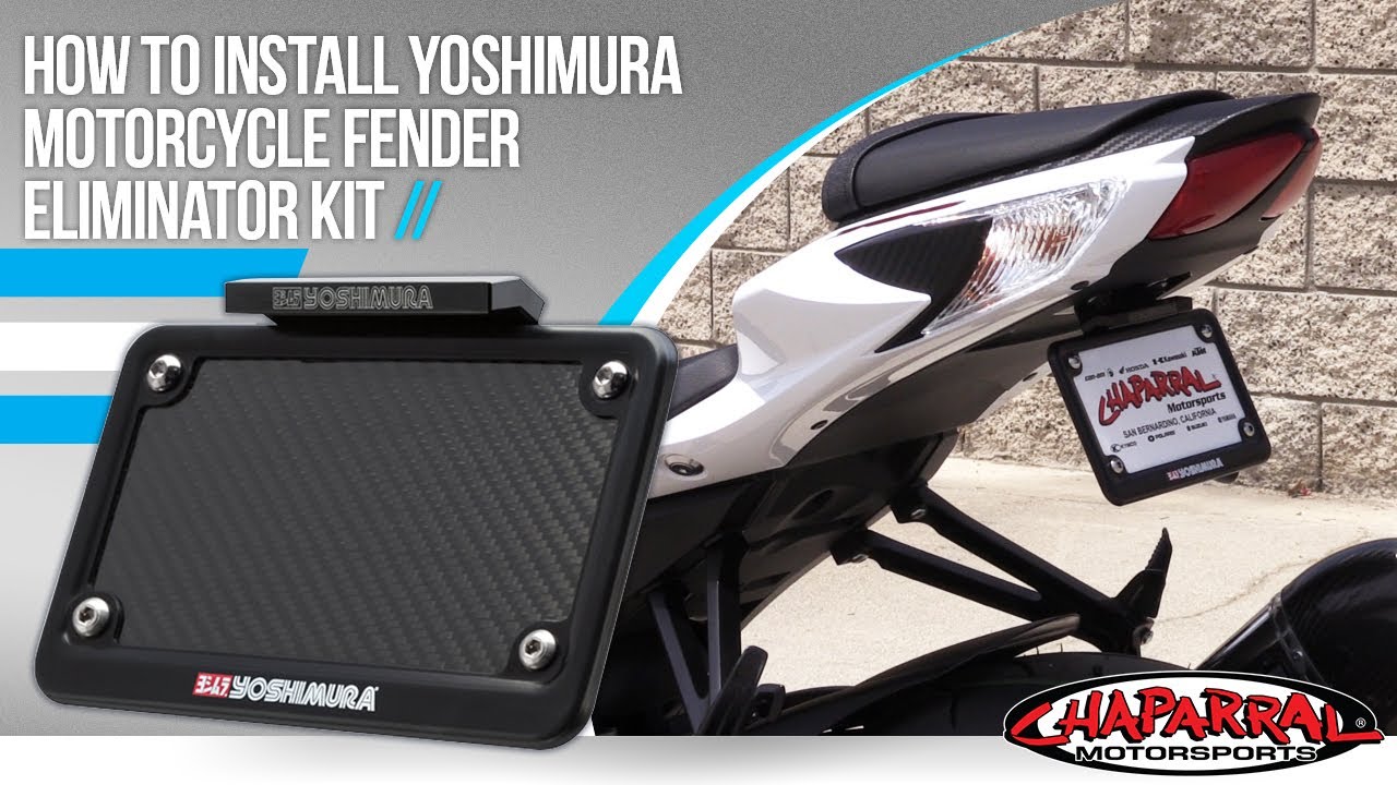 How To Install A Yoshimura Fender Eliminator Kit at Chapmoto.com