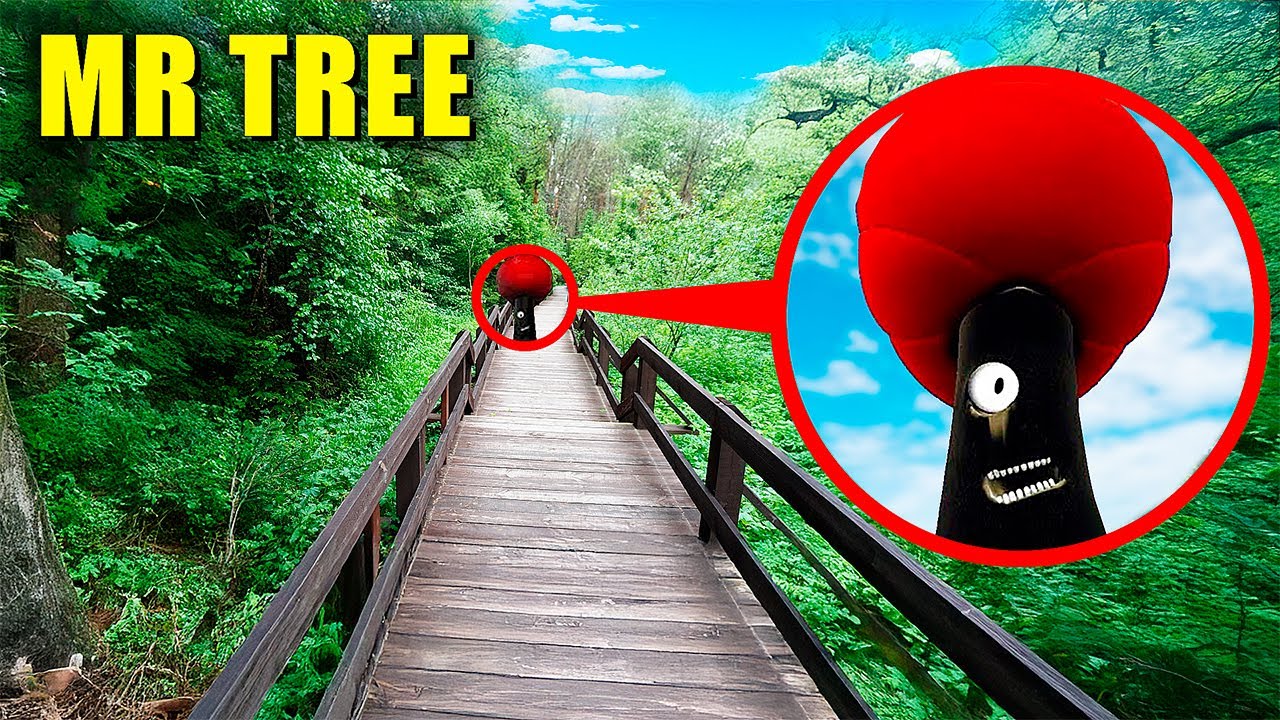 мой дрон снял ЖУТКОГО MR TREE SPRUNKI В ЛЕСУ в Реальной Жизни!