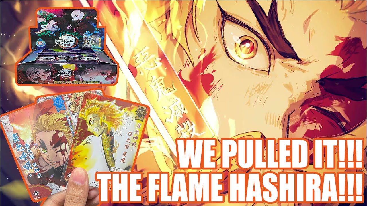 WE HIT IT! INSANE RENGOKU CARD PULLED | DEMON SLAYER COLLECTIBLE CARDS