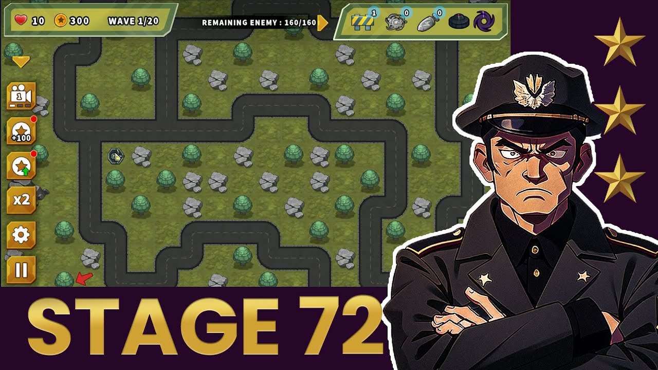 Turret Defense King - Stage 72 Playthrough