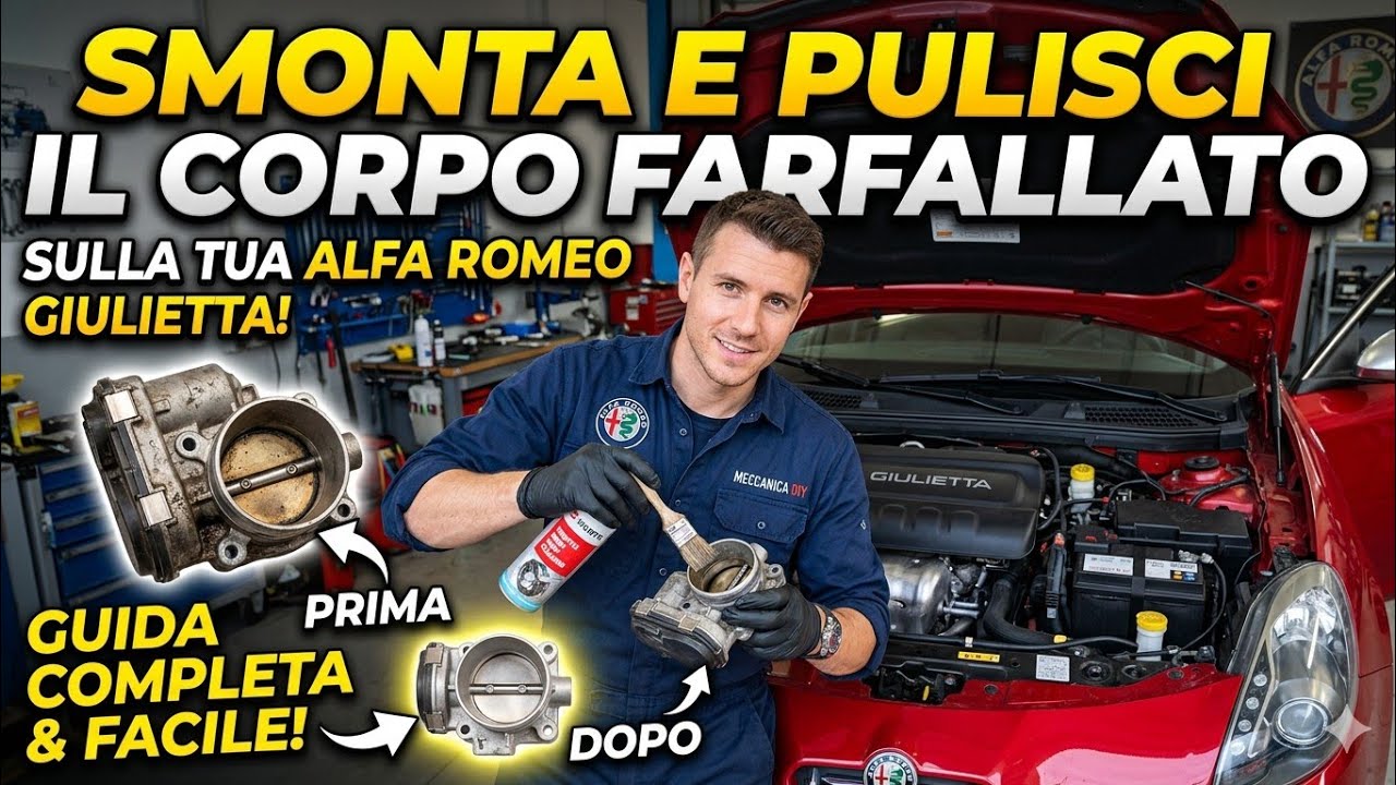 Giulietta corpo farfallato smontaggio pulizia