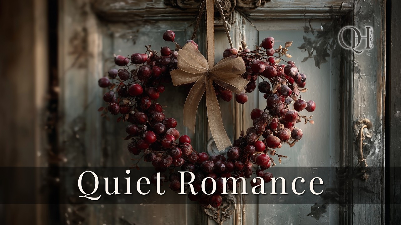 Valentine’s Day Ambience 💕 Romantic Jazz Music 🎶 4K TV Frame Art Screensaver 💕 Moody Heart Romance