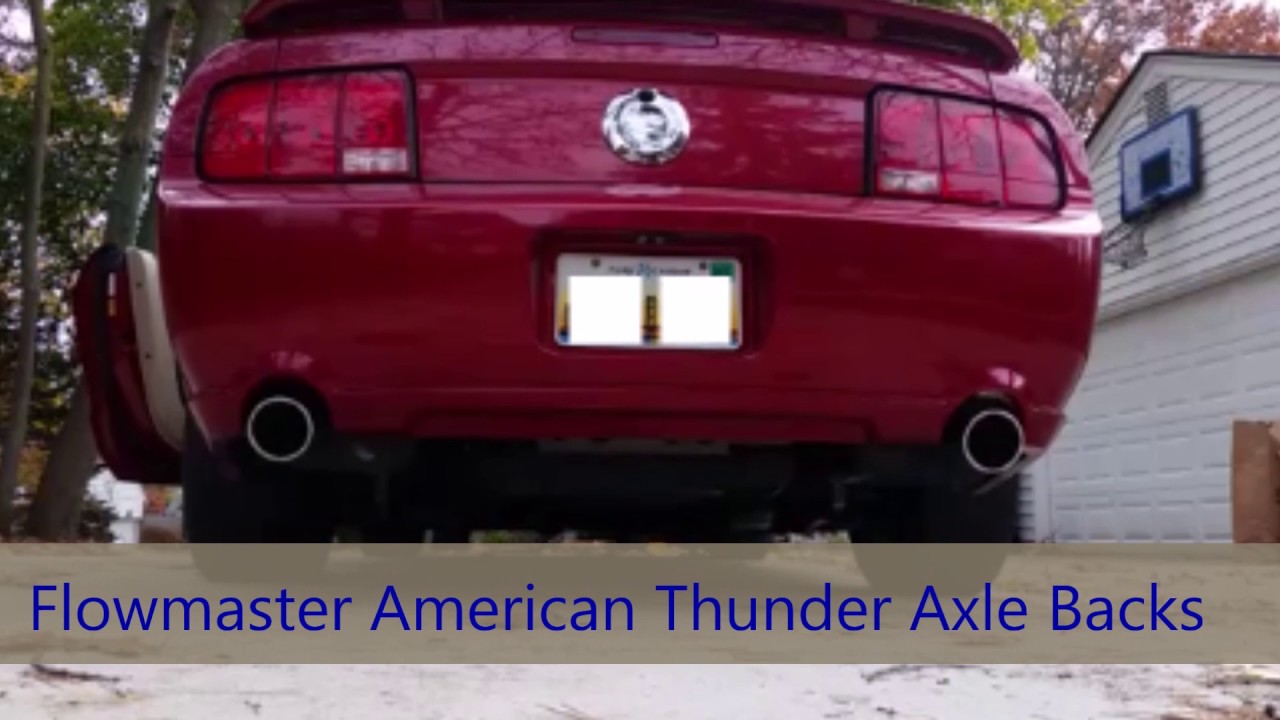 2006 Ford Mustang GT Flowmaster American Thunder Exhaust vs Stock Exhaust
