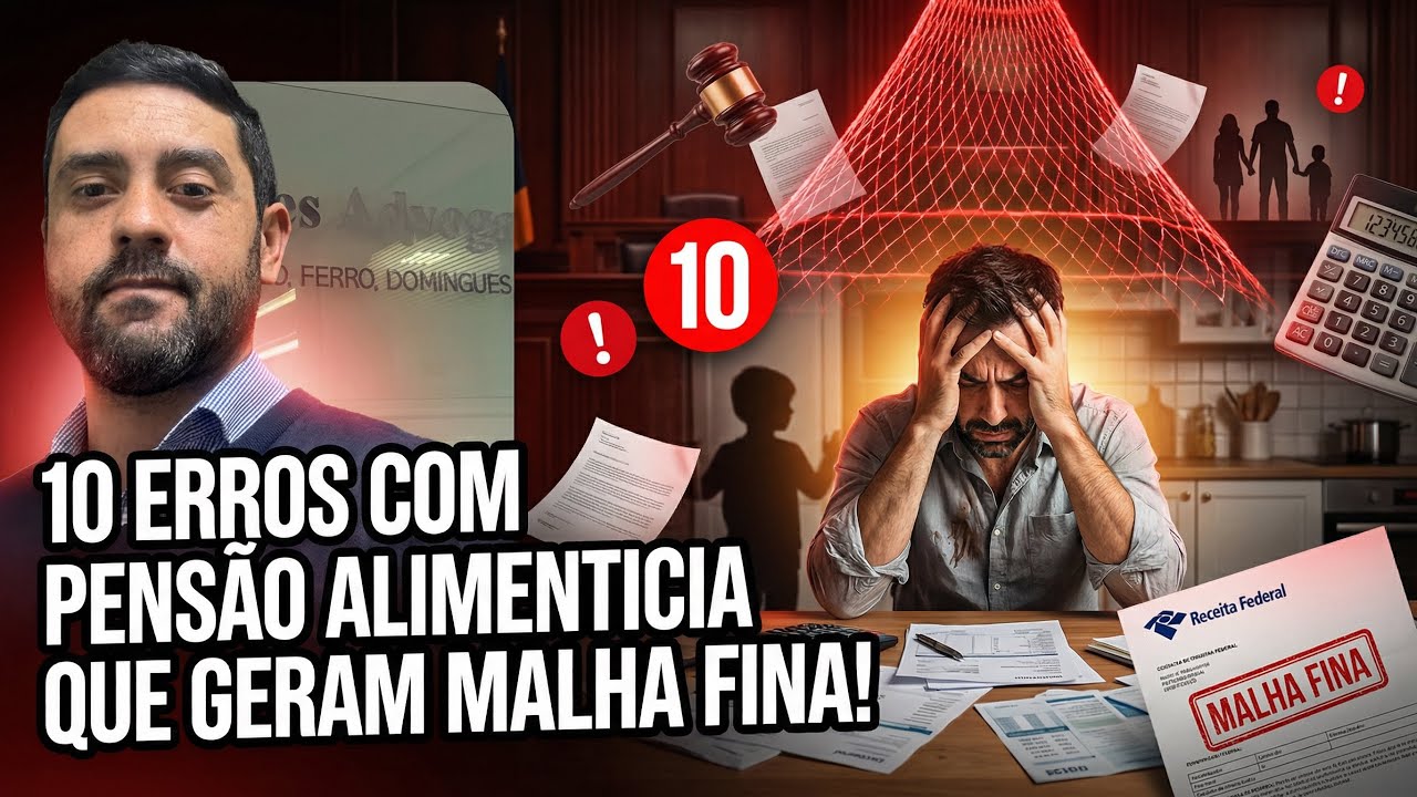 10 ERROS com pensão alimentícia que geram MALHA FINA! 