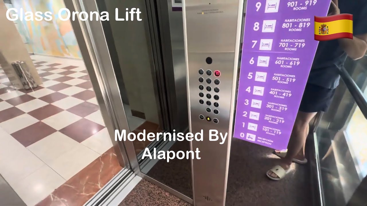 Glass Scenic Orona (Mod By Generic) Lift - Hotel Servigroup Pueblo In Benidorm, Spain