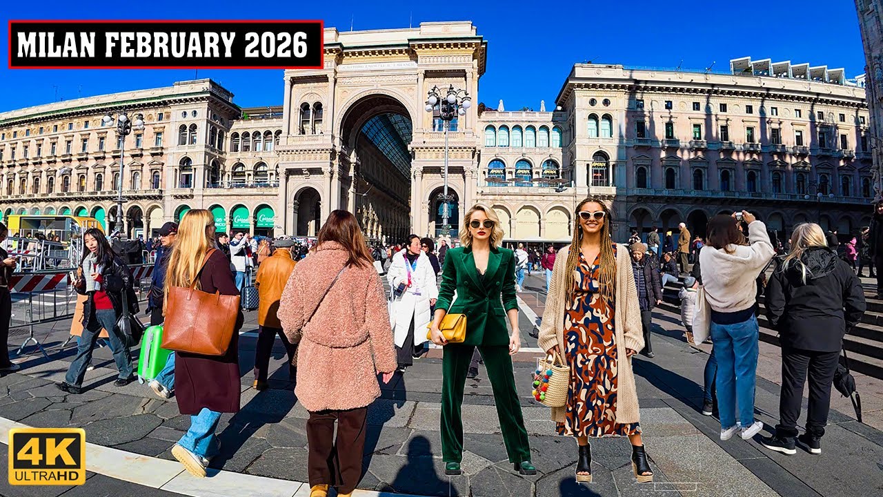 Milan Italy Walking Tour 4K | Olympics 2026 Preparations (February 5, 2026)