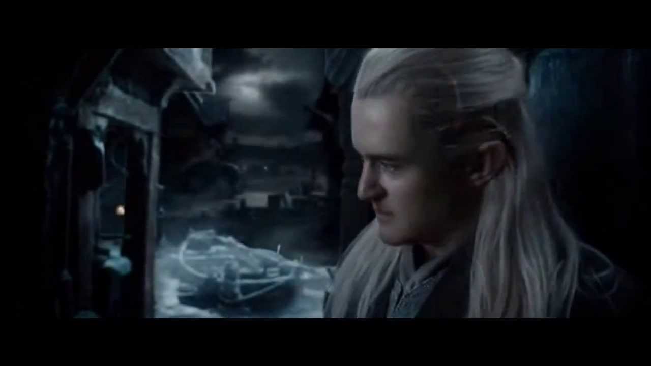 The Hobbit The Desolation Of Smaug: Legolas Vs Bolg Fight Scene HD