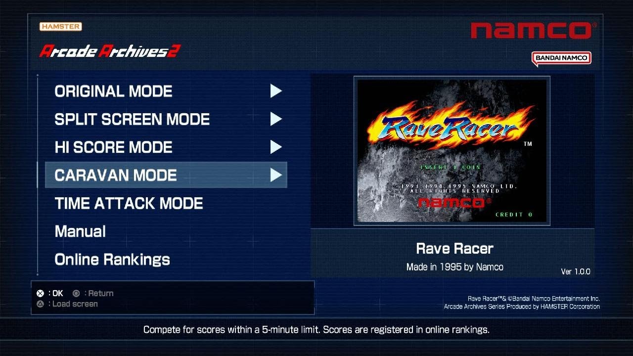 Arcade Archives 2 Rave Racer gameplay