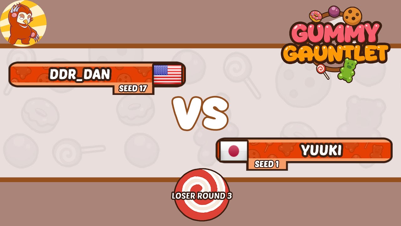 DdR_Dan VS Yuuki - Losers Round 3 - Gummy Gauntlet
