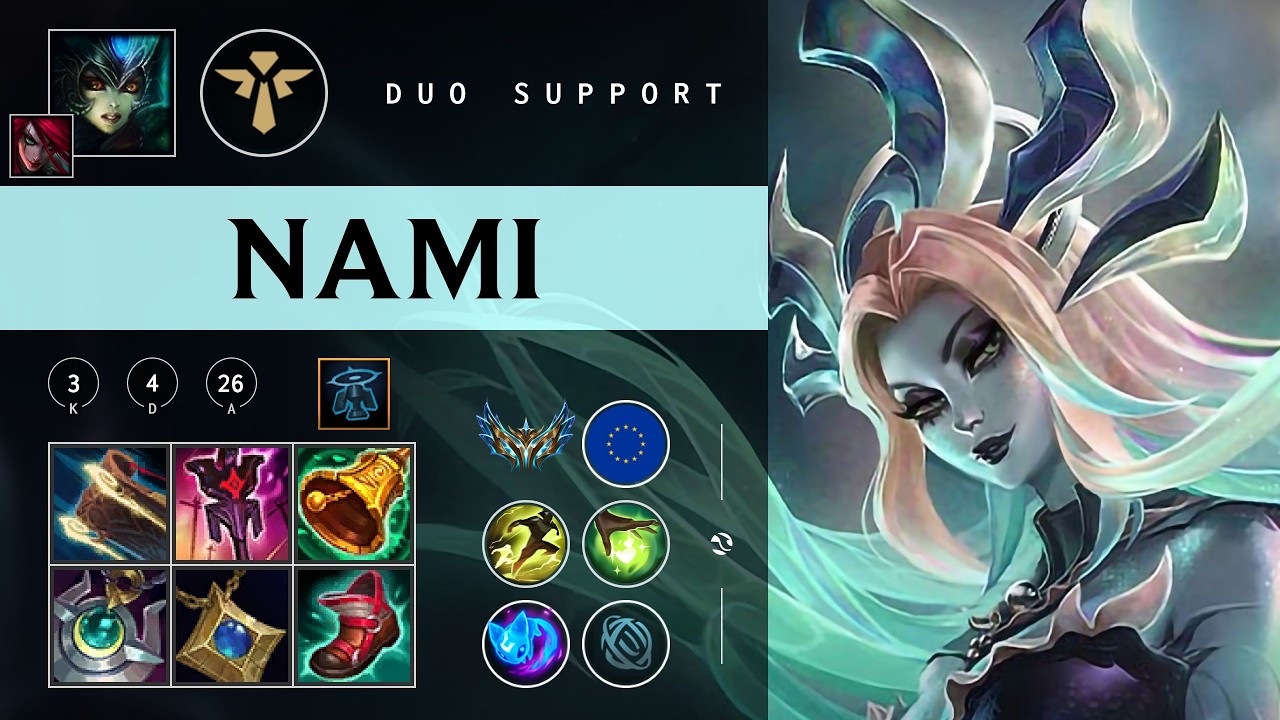 Nami Support vs Pantheon - EUW Challenger Patch 26.04