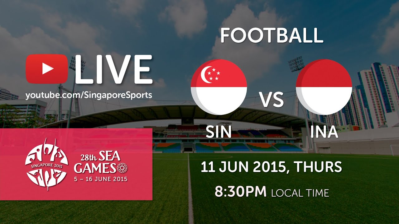 Football Singapore vs Indonesia (Jalan Besar Stadium Day 5) | 28th SEA Games Singapore 2015