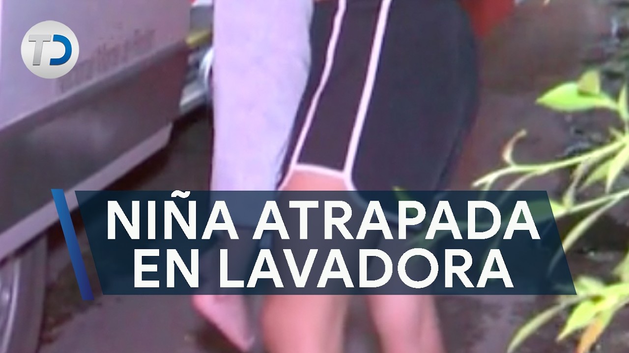 Niña se quedó atrapada en una lavadora; causó alarma