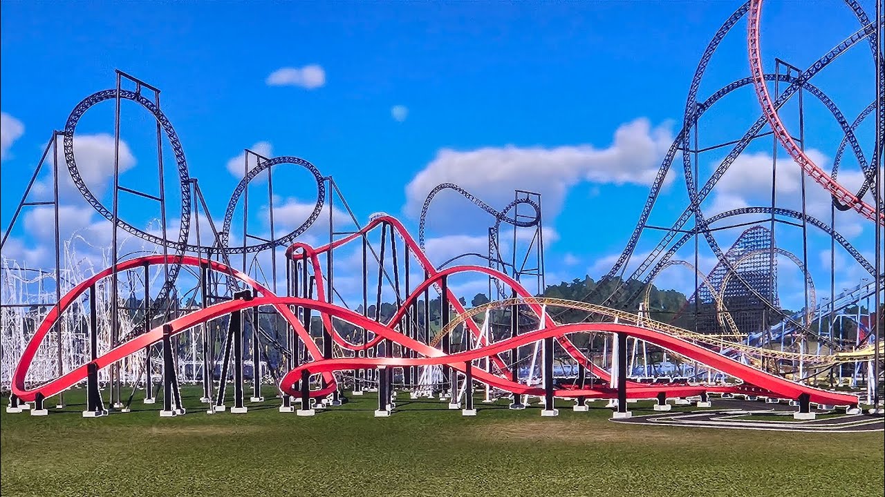 I created a RMC Single Rail Coaster on Planet Coaster 2 (99 Park)