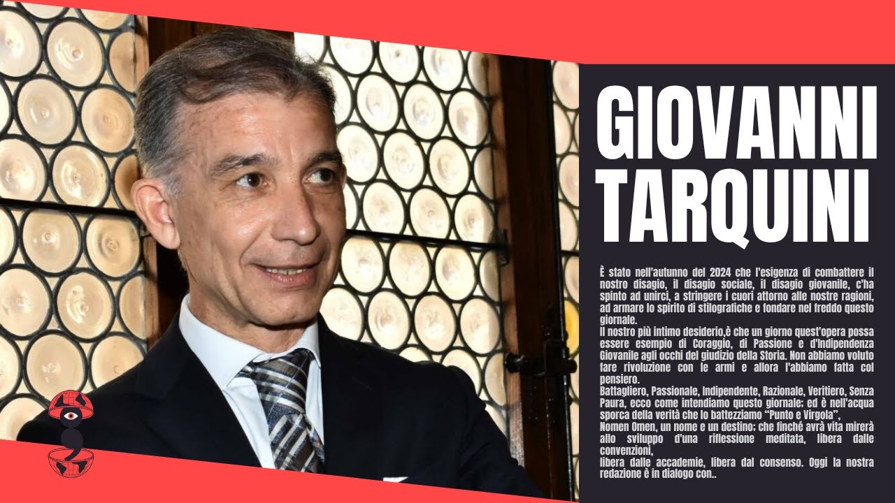 DIALOGO CON GIOVANNI TARQUINI - Sicurezza, garantismo, civismo, mafia