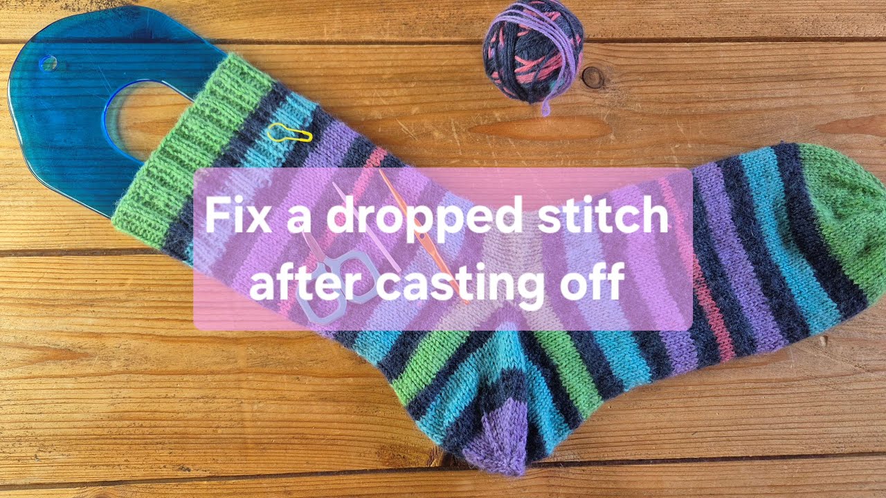 Help! I found a dropped stitch - Tutorial
