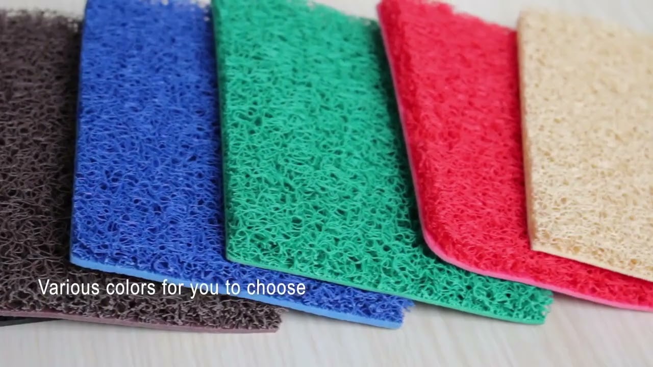 jincheng carpet PVC Loop Coil Plain  Mat plain mats#carpetfactory #doormats #customcarpets