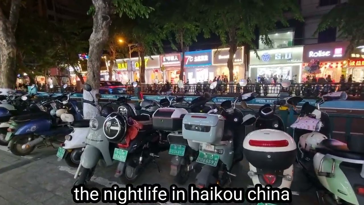 the nightlife in haikou hainan china with my wife berna baron.