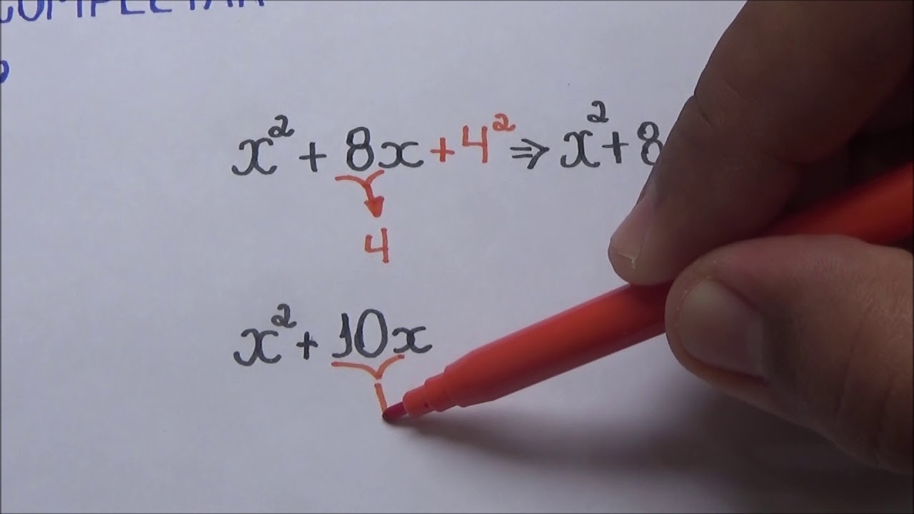 MÉTODO DE COMPLETAR QUADRADOS - RESOLUÇÃO DE EQUAÇÕES DO 2° GRAU