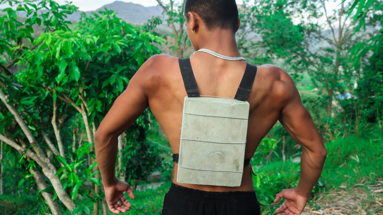 How to make homemade weight vest - Concrete Vest | Anish Fitness