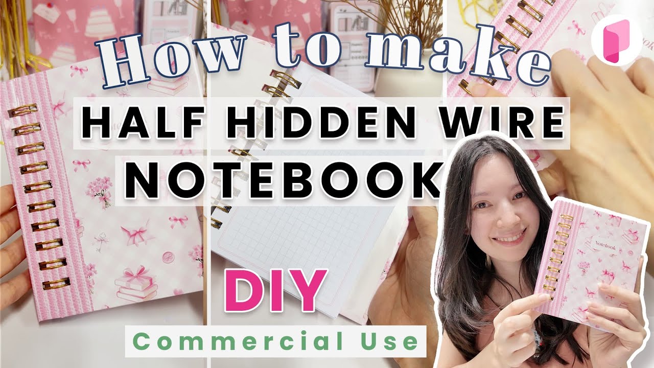 DIY How to make a Half-Hidden Wire Notebook