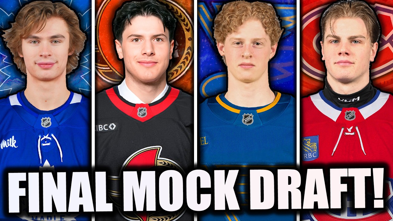 ИТОГОВЫЙ МОК-ДРАФТ NHL 2026! (ПОЛНЫЙ список 32 пиков + ОБМЕНЫ)