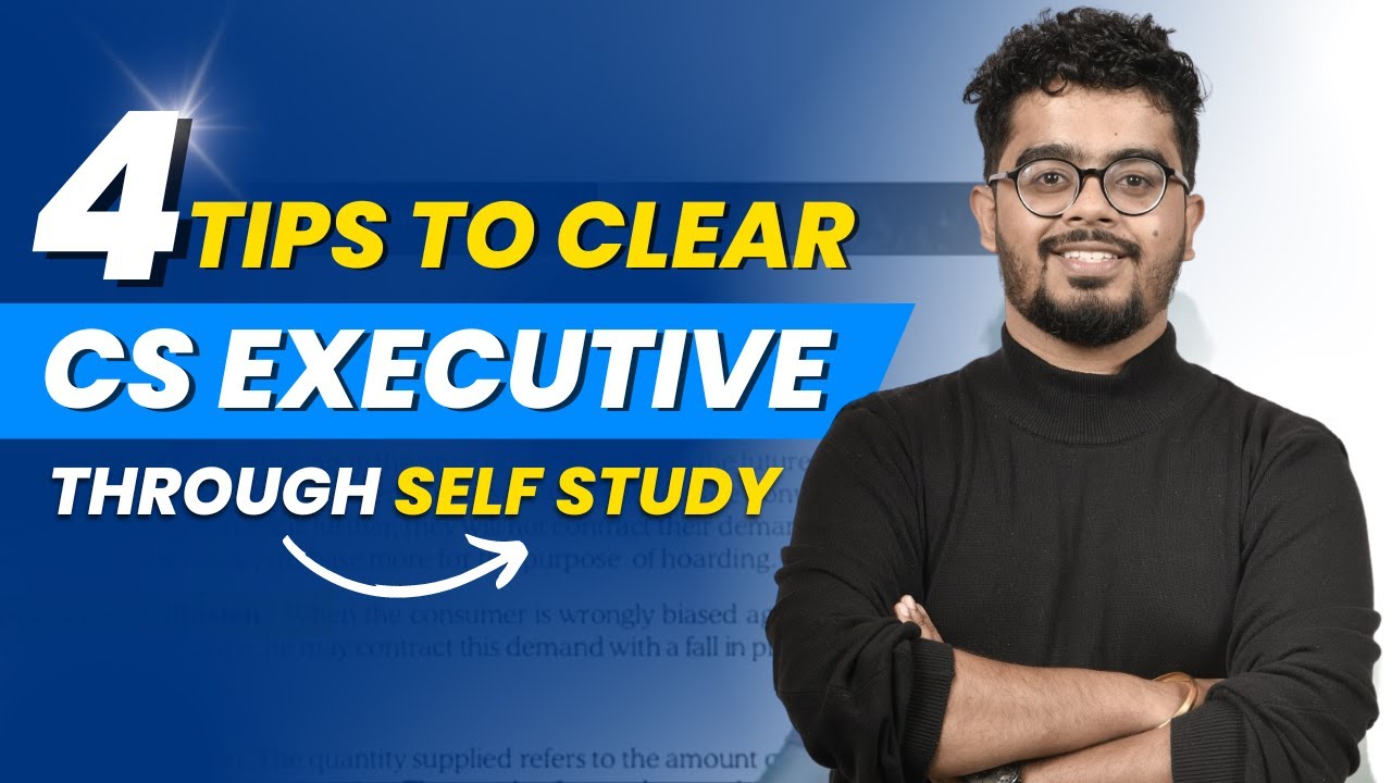 4 Tips to Clear CS Executive through Self Study | CS Executive Self Study | CS Duniya