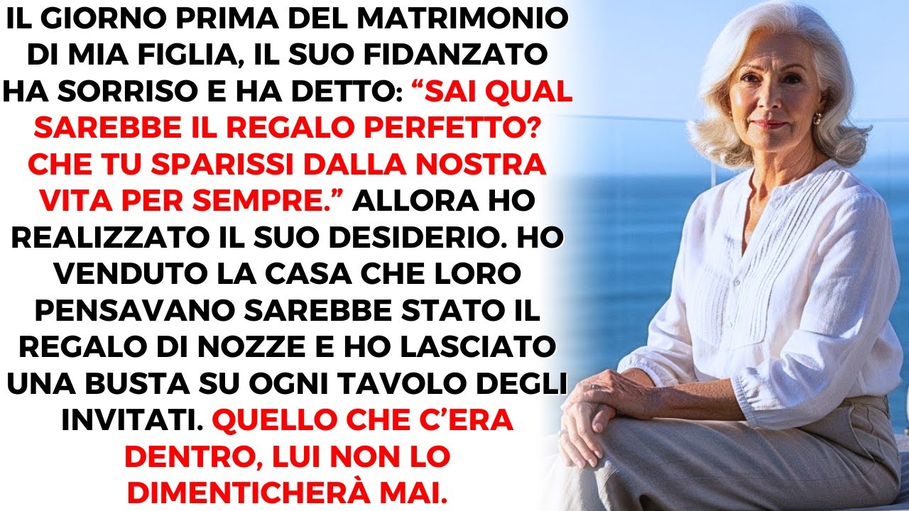 Mio Genero Ha Detto Che Il Regalo Per Il Matrimonio Sarebbe La Scomparsa, Così Me Ne Sono Andata.