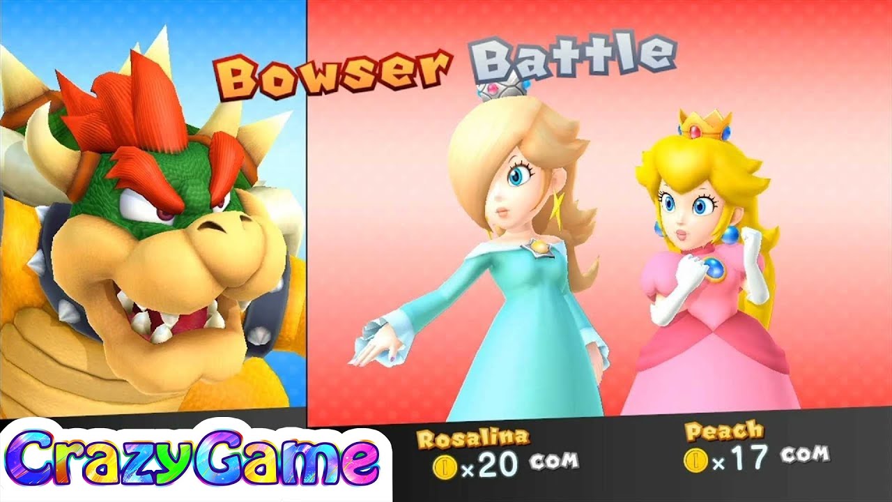 Mario Party 10 Amiibo Party #10 Bowser vs Rosalina, Peach (Bowser Win)