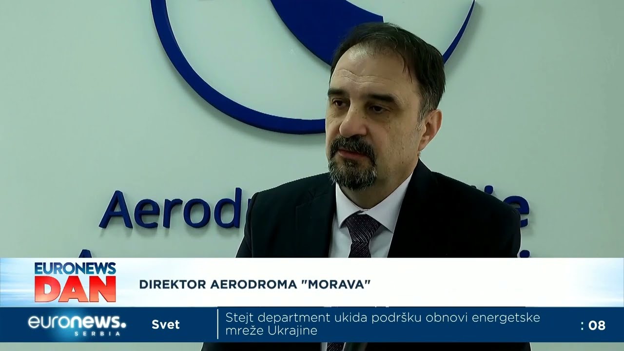Euronews TV - Aerodrom Morava u Lađevcima olakšao putovanje stanovnicima zapadne Srbije
