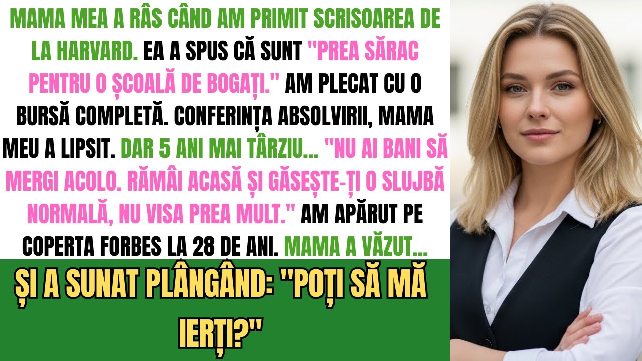 Mama Mea A Râs Când Am Fost Acceptat La Harvard: „Nu Ai Bani Să Mergi