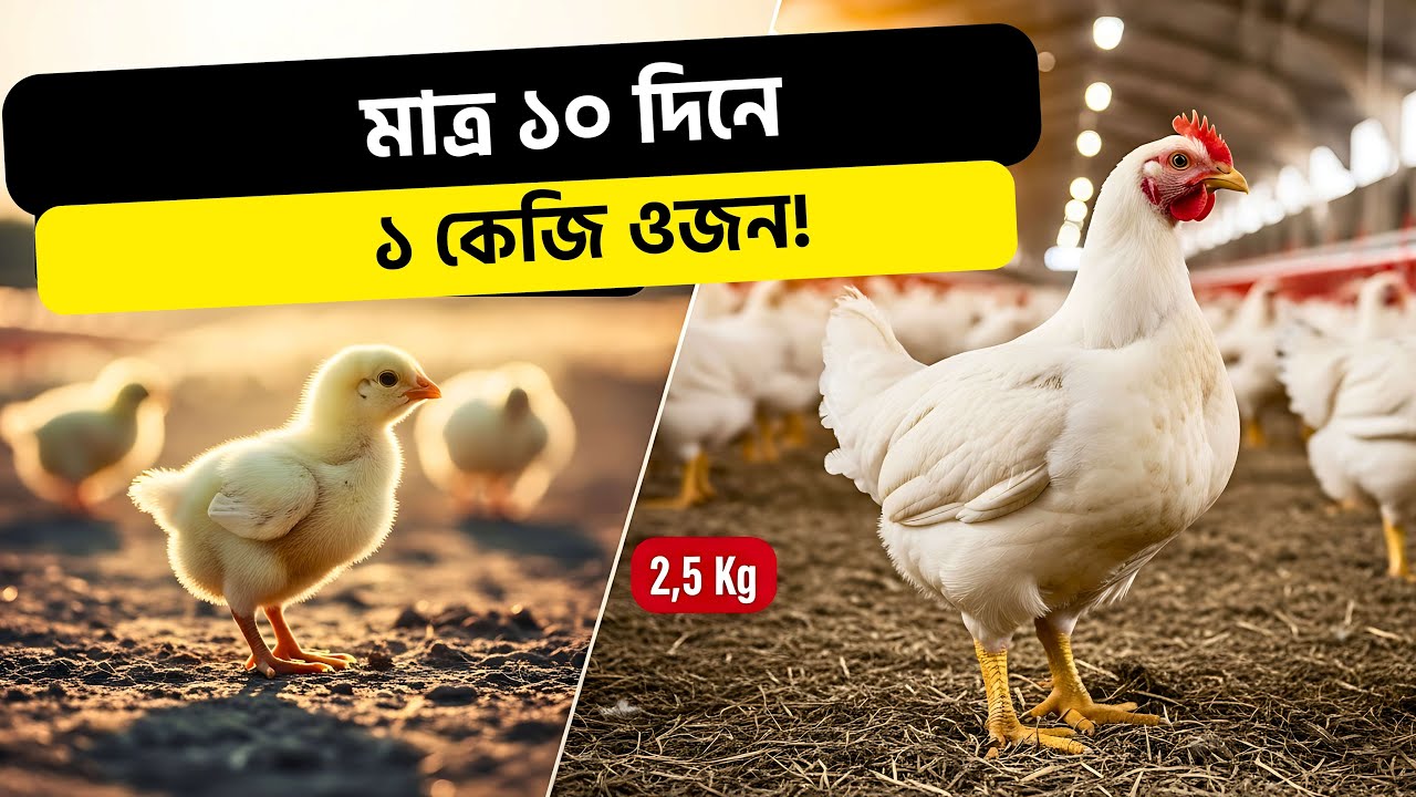 🐔 ১০ দিনে ১ কেজি ওজন! ব্রয়লার খামারের গোপন রহস্য প্রকাশিত 🔥