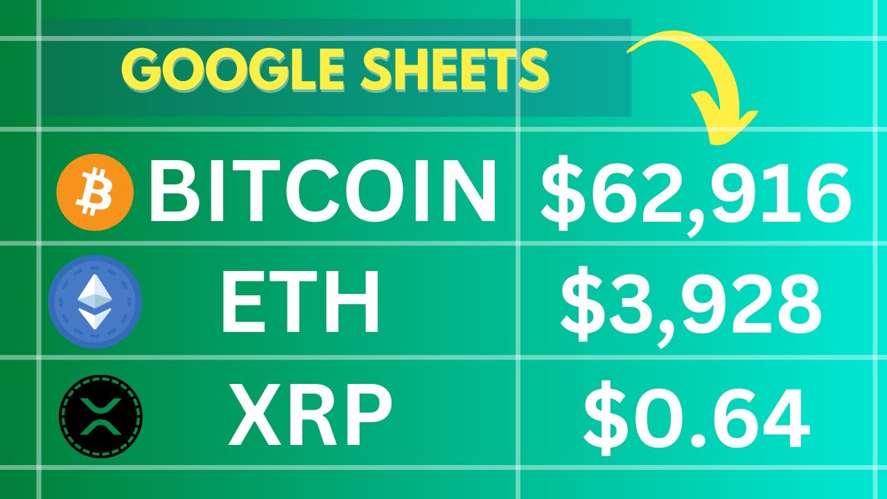 How to pull Cryptoprices in Google Sheets | Google Sheets Tutorial (EASY)