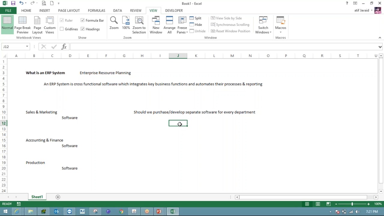 What is an ERP System... Understand in easy words Urdu/Hindi