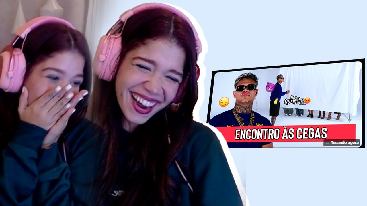 TÍLIA REACT ENCONTRO ÀS CEGAS COM CABELINHO - AQUELES CARAS