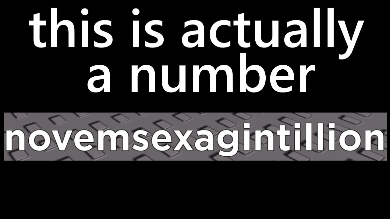 how to say literally any number ever