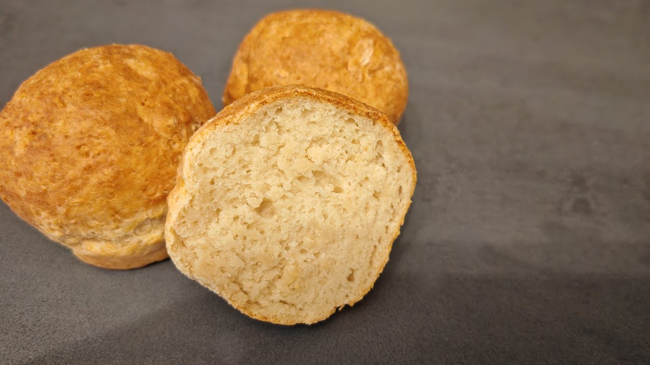 Dinkel Quark Brötchen aus dem Airfryer, schnell, einfach und Kalorien arm