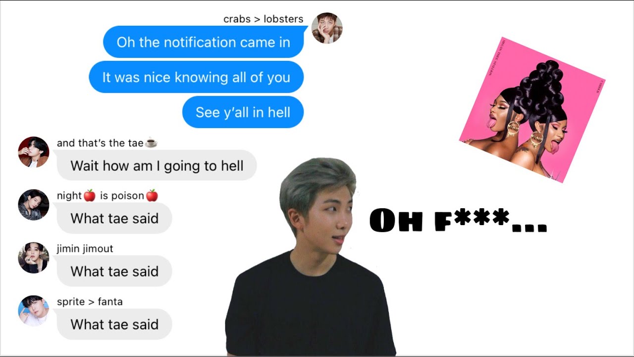 BTS Texts- Jin found out what WAP stands for and new year’s resolutions