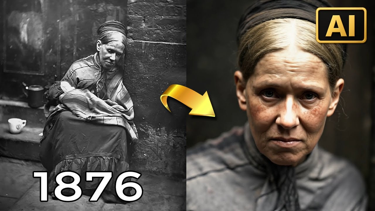 The REAL Street Life of VICTORIAN LONDON Brought to Life | 1870s Photographs Reanimated with AI