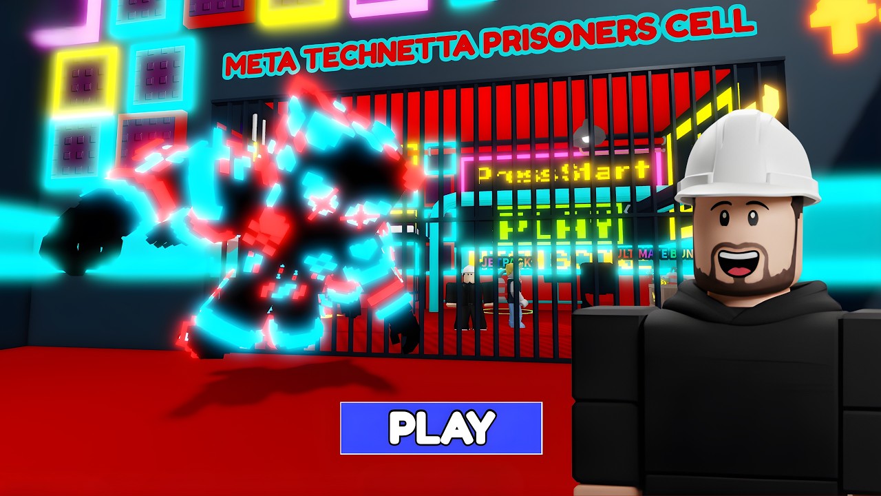 В ЦИФРОВОЙ ТЮРМЕ! Technet Meta Prison Escape (Roblox Obby) 💻🔒😱