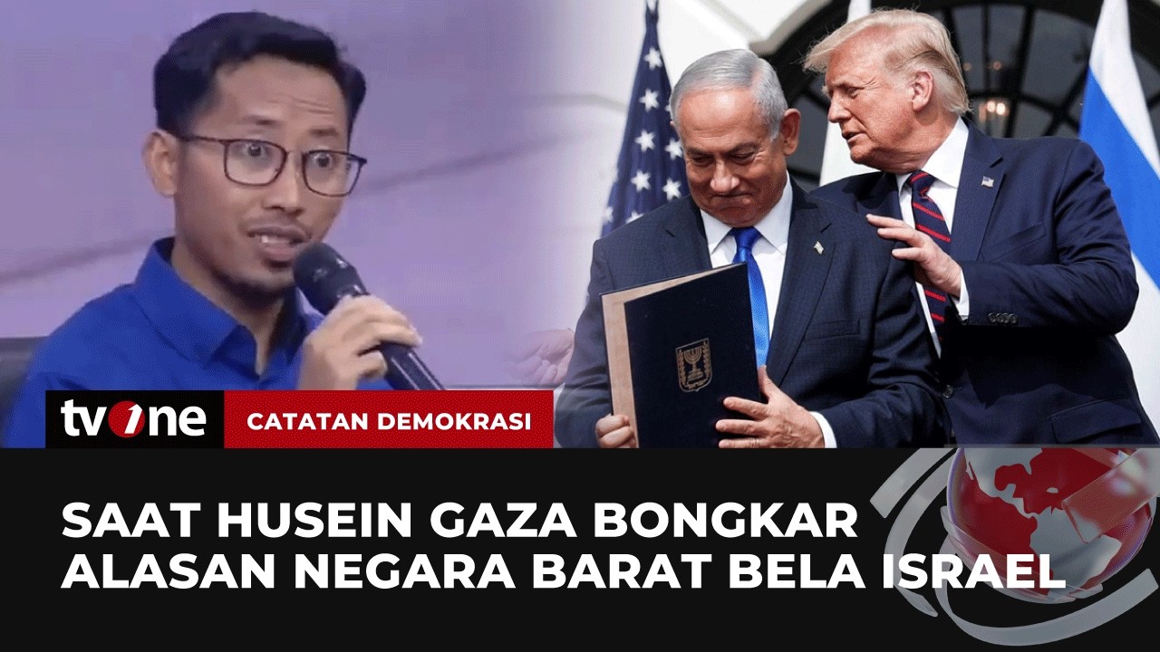 Husein Gaza Cecar Pro Israel yang Selalu Sebut Hamas Sebgai Teroris | Catatan Demokrasi tvOne