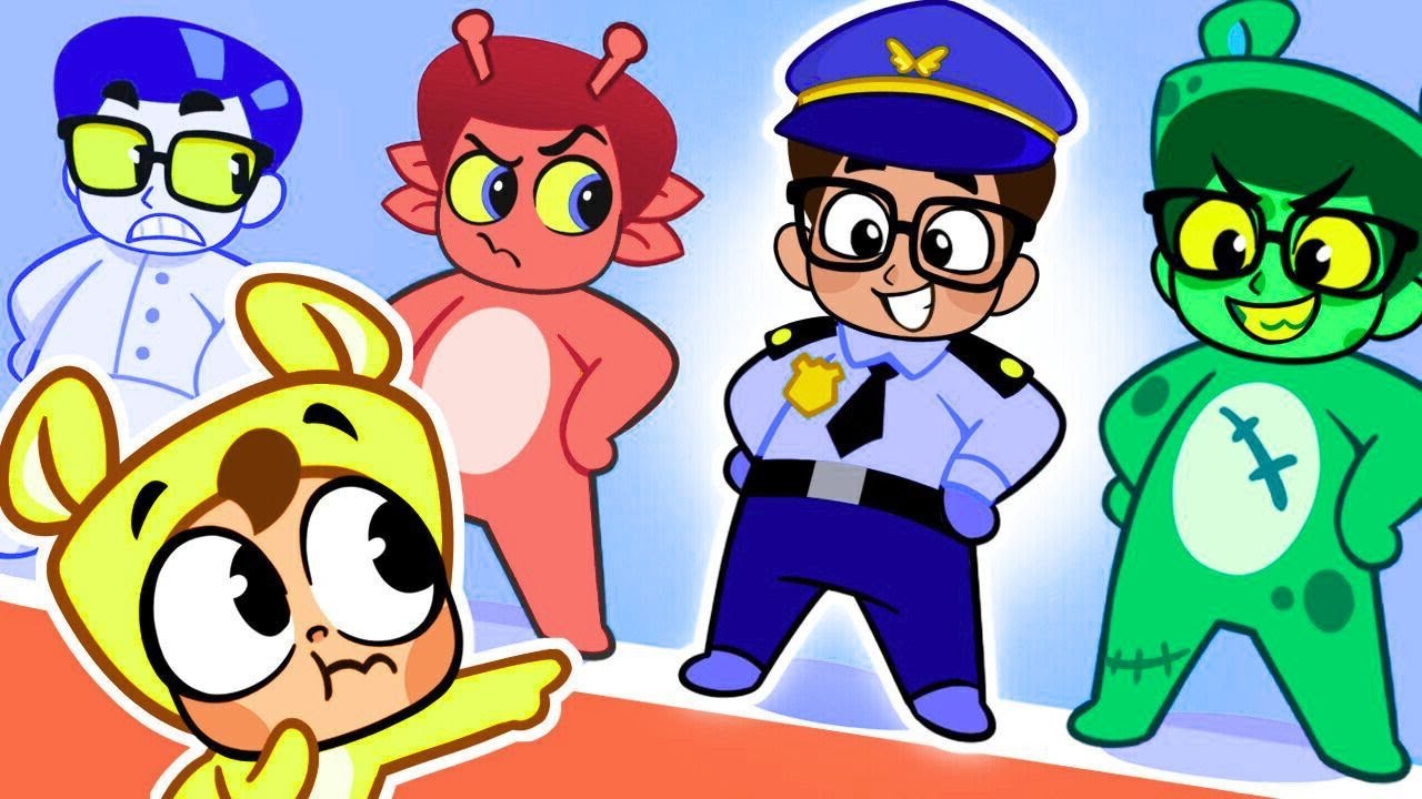 🚨 Zombie Police on Patrol! 🧟‍♂️👮‍♂️ Funny Spooky Cartoon for Kids