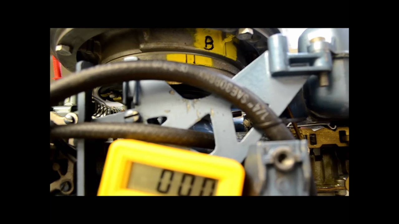 Fine Tunning Points with a VOM meter, small engine, outboards,