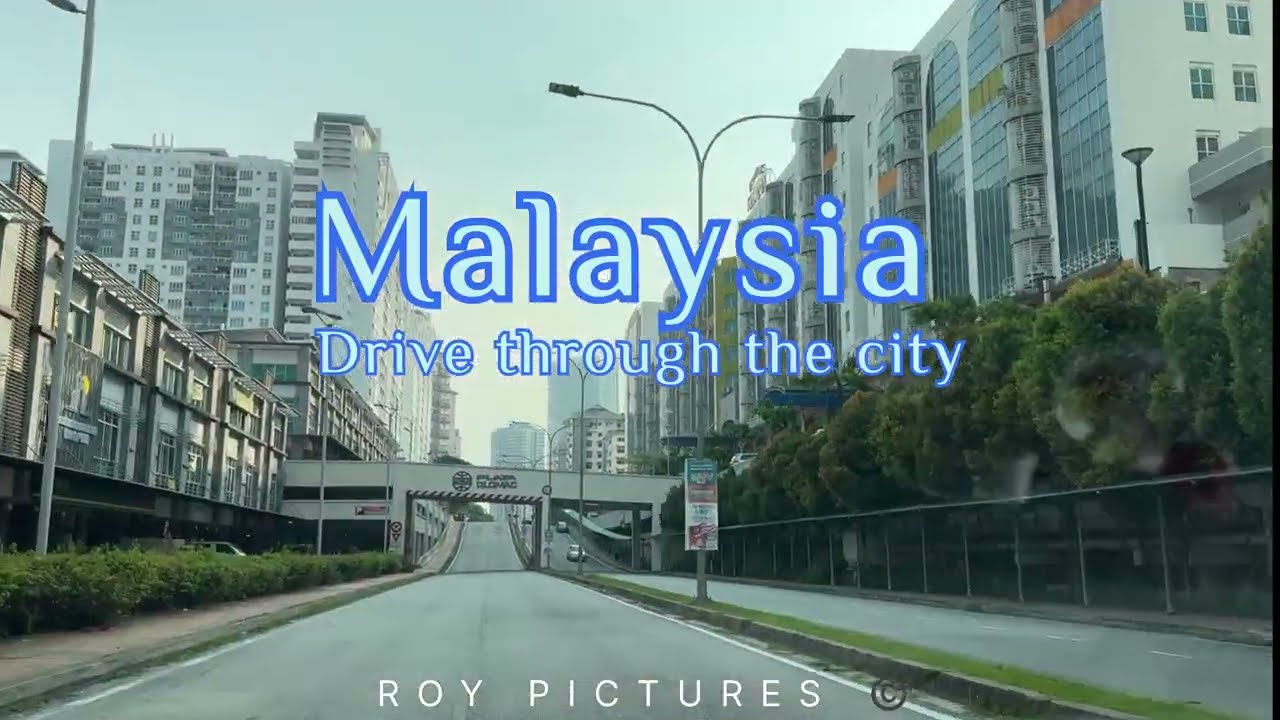 Driving through the streets of Kuala Lumpur 