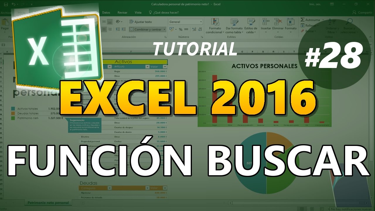 EXCEL 2016 _ Tutorial 28: COMO USAR LA FUNCIÓN BUSCAR